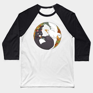 Cat & Seagull Baseball T-Shirt